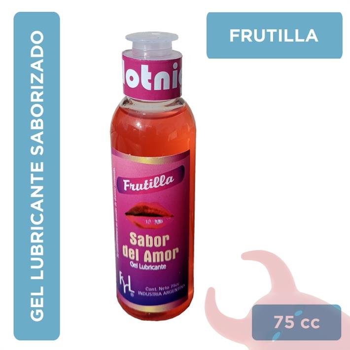 Gel sabor del amor frutilla 75cc
